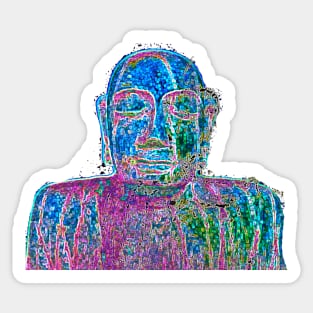 Neon Budha Sticker